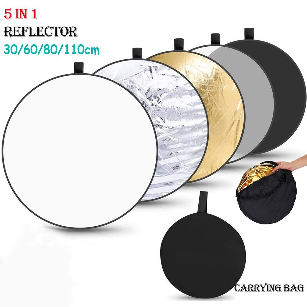 Photography Lighting Reflector - Reflektor 30cm 60cm 80cm 110cm Silber