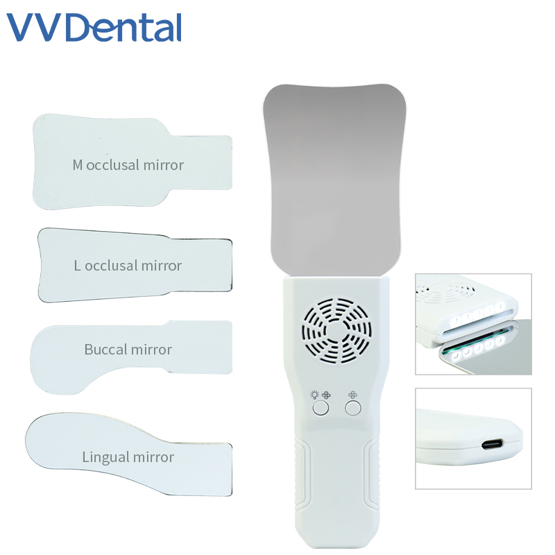 Photography Lighting Patterns - VVDental Dental Anti-Fog-Spiegel-Set, beschlagfreie Intraoralfotografie, Edelstahlspiegel