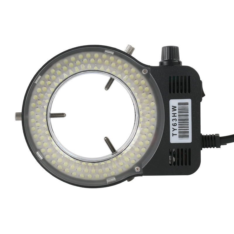 Macro Photography Led Lighting - Einstellbare 144-LED-Ringlichtlampe für Industrie-Stereomikroskope, Videokameras und