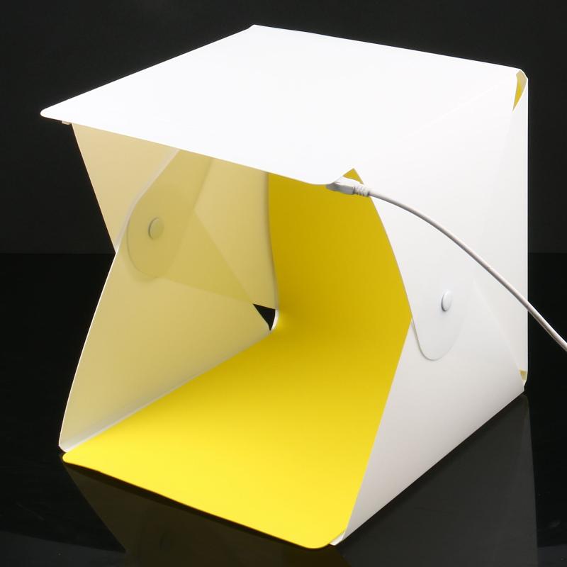 Photography Lighting Styles - Tragbare LED-Fotostudio-Lichtbox Faltbares Fotografie-LED-Studiokabinenzelt USB Mini-Lichtbox