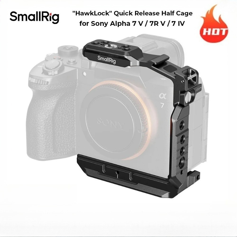 Sony Camera A7 Iv - SmallRig 6023 HawkLock H38 Halbkäfig für