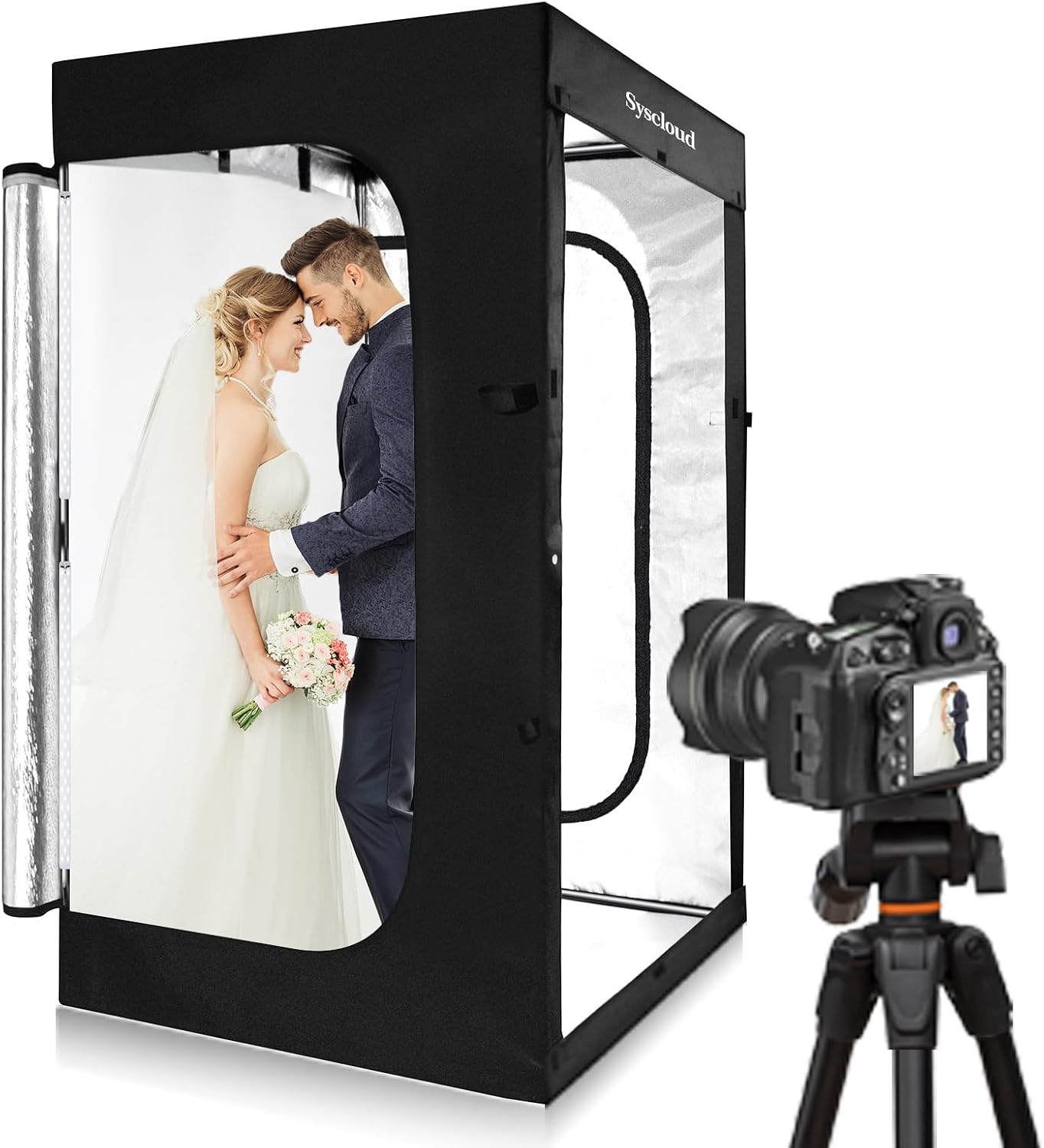 Photography Lighting Tent - Dimmbares LED-Fotostudio-Lichtzelt, 47x39x78 Zoll, professionelles Aufnahmeset