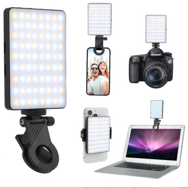 Photography Lighting Accessories - 1 Stück Wiederaufladbares LED-Selfie-Licht, 3 Modi