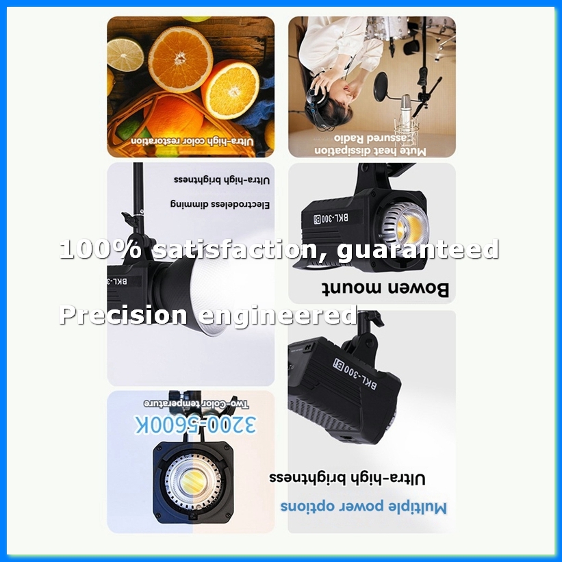 Photography Lighting Devices - 300W Bi-LED-Videoleuchte, kontinuierliche LED-Beleuchtung mit 2,4G