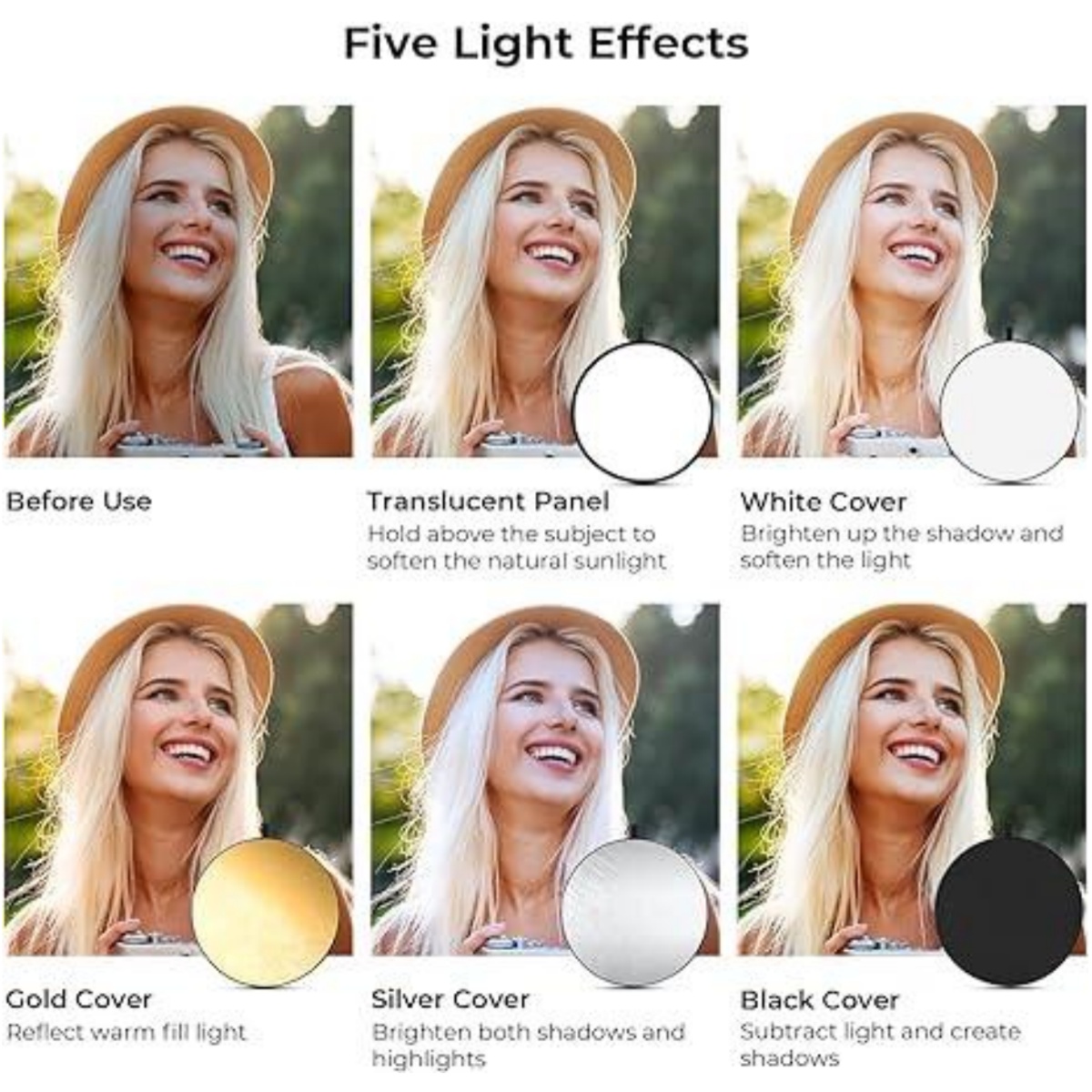 HUANYINGBJB Tragbarer 5-in-1-F – Photography Lighting Reflector Bewertung und Preis