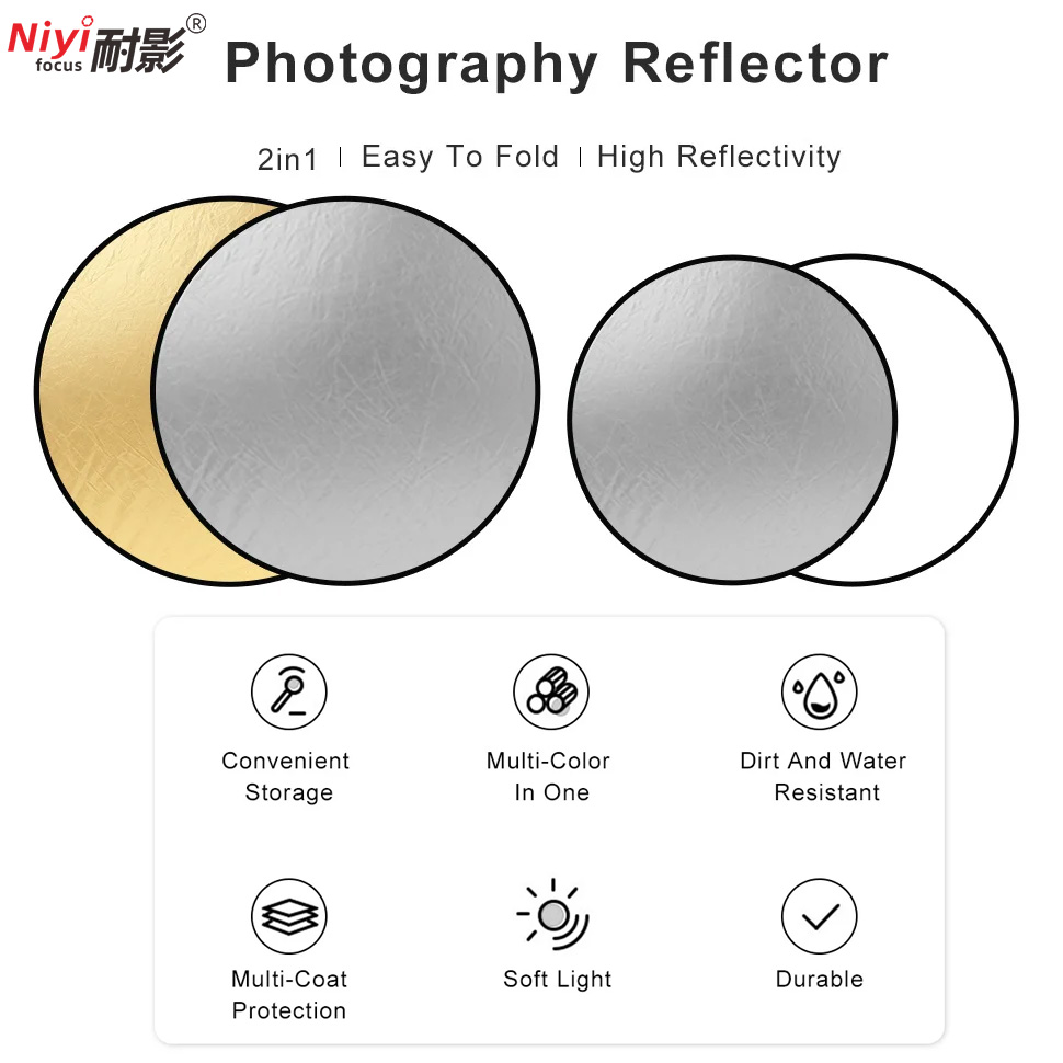 2-in-1 Runder Tragbarer Reflek – Photography Lighting Reflector Bewertung und Preis