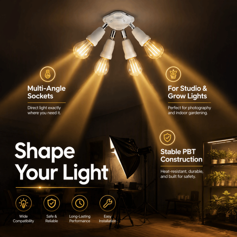 Robuster E26-Lichtverteiler au – Photography Lighting Direction Bewertung und Preis