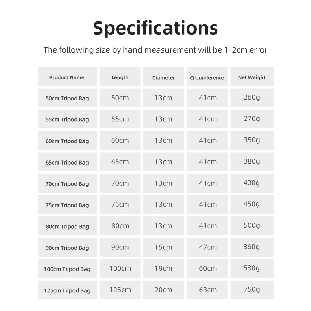 55/60/65/70/75/80/100/125 cm g – Photography Lighting Devices Bewertung und Preis