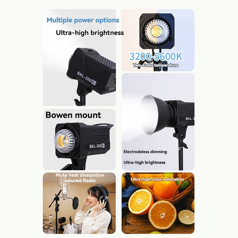 300W Bi-LED-Videoleuchte, kont – Photography Lighting Devices Bewertung und Preis